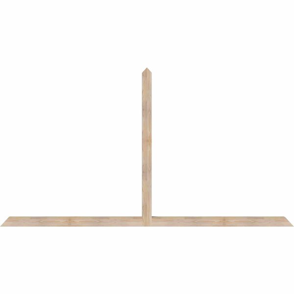 Ekena Millwork Portland Smooth Timber Gable Bracket, Douglas Fir, 108"W x 58"H x 3 1/2"D x 3 1/2"F, 13/12 Pitch GBW108X58X0404POR00SDF - main